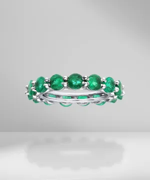 0.30ct Round Emerald Eternity Band