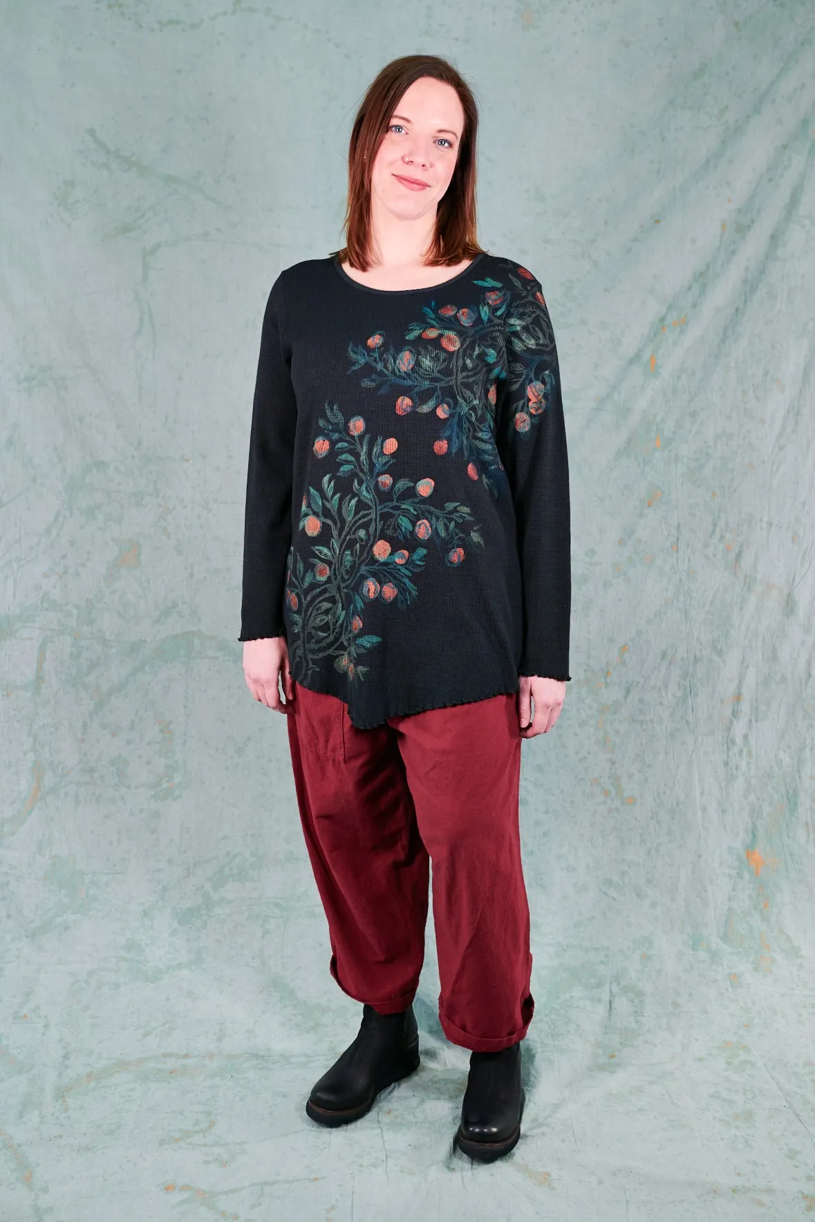 1561 Thermal Wedge Top-Black-P