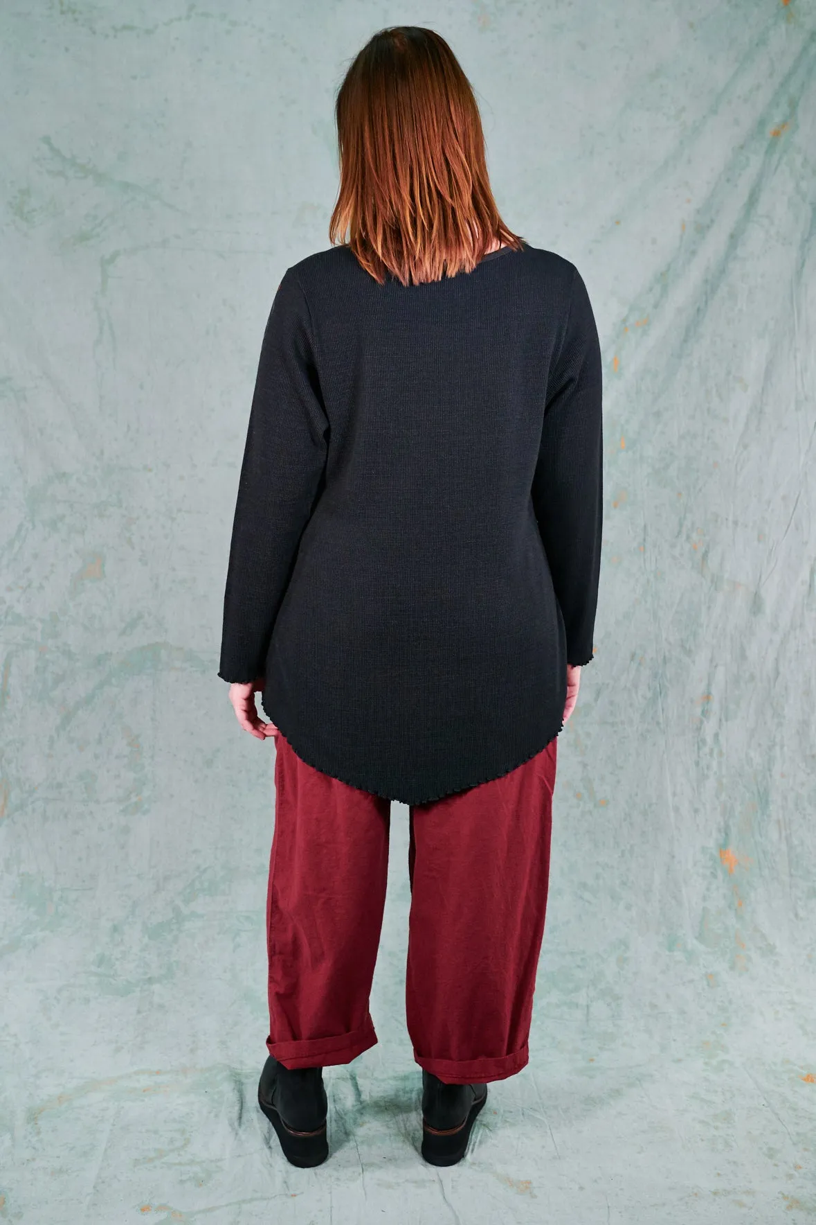 1561 Thermal Wedge Top-Black-P
