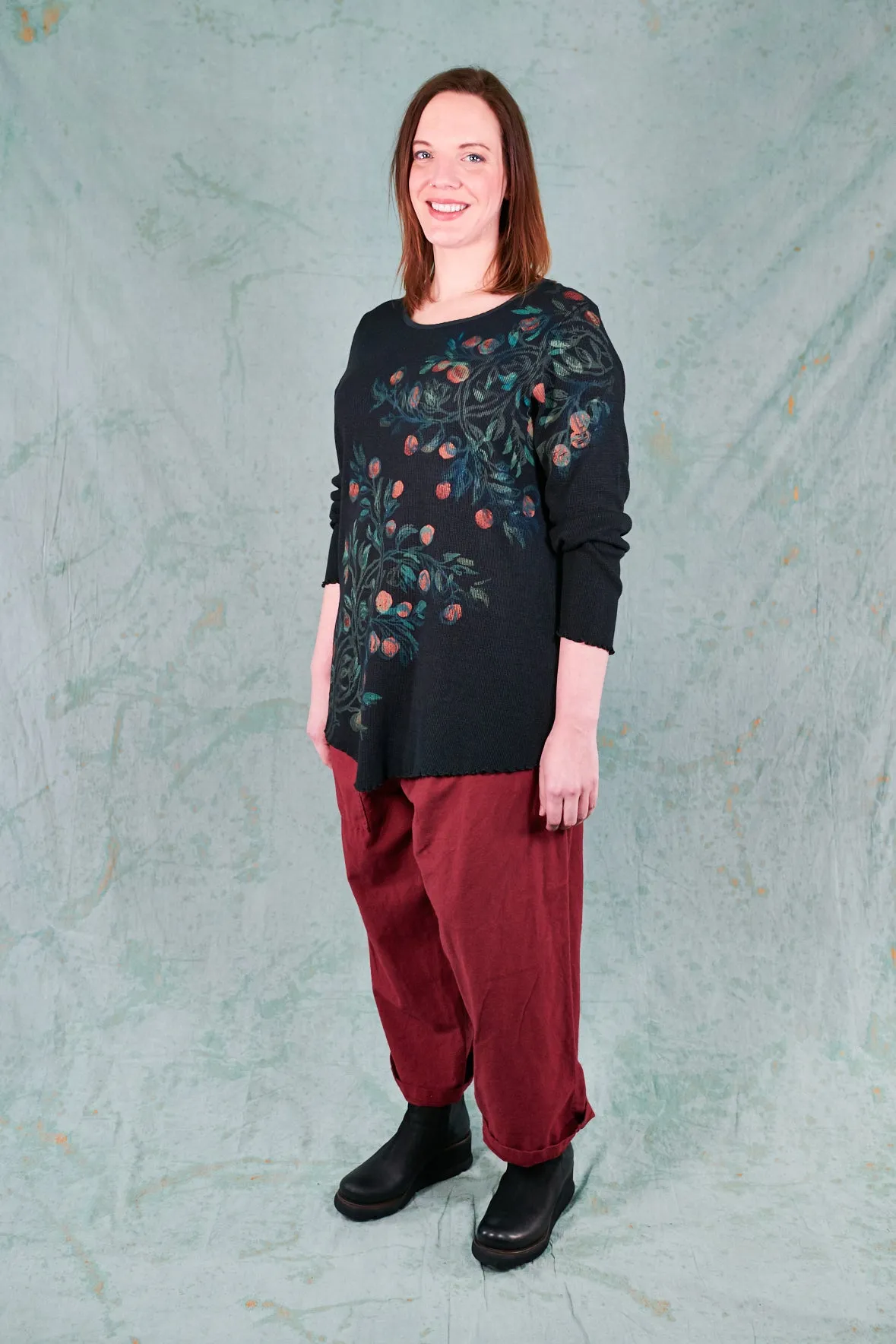 1561 Thermal Wedge Top-Black-P
