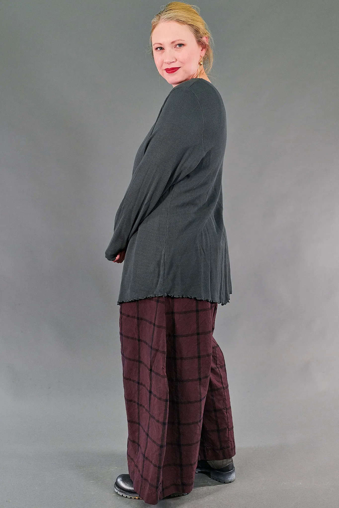 1561 Thermal Wedge Top-Sea Grey-U