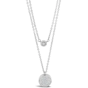 Absolute Silver Locket Double Layer Necklace
