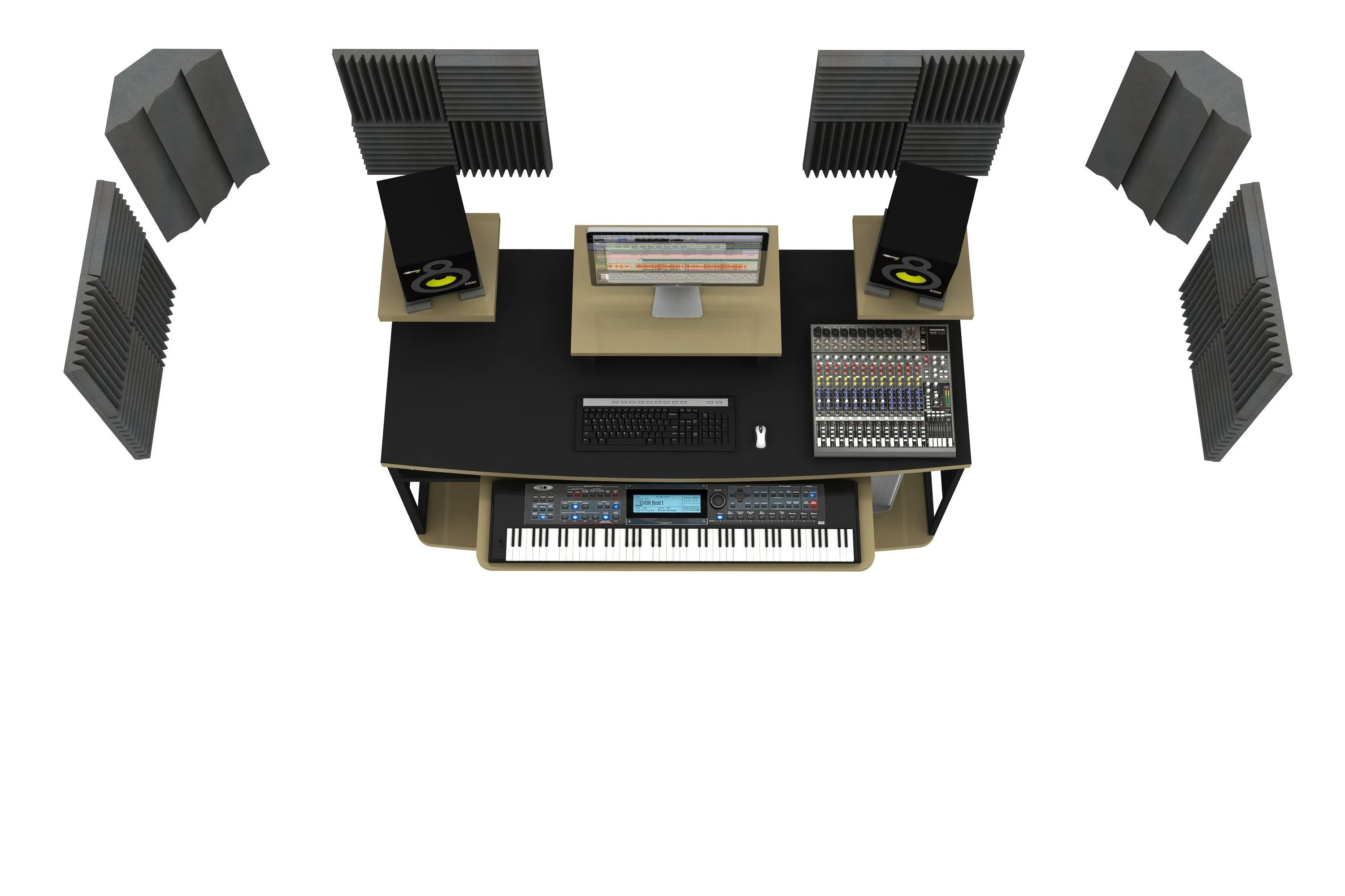Acoustic Foam Room Kit For Home Recording Studios
