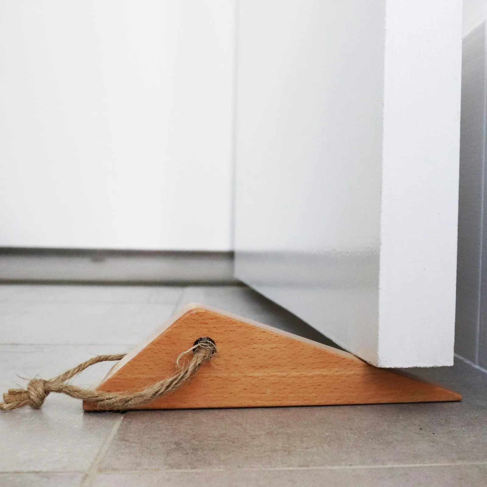 Adoored 170mm Light Stain Timber Door Wedge