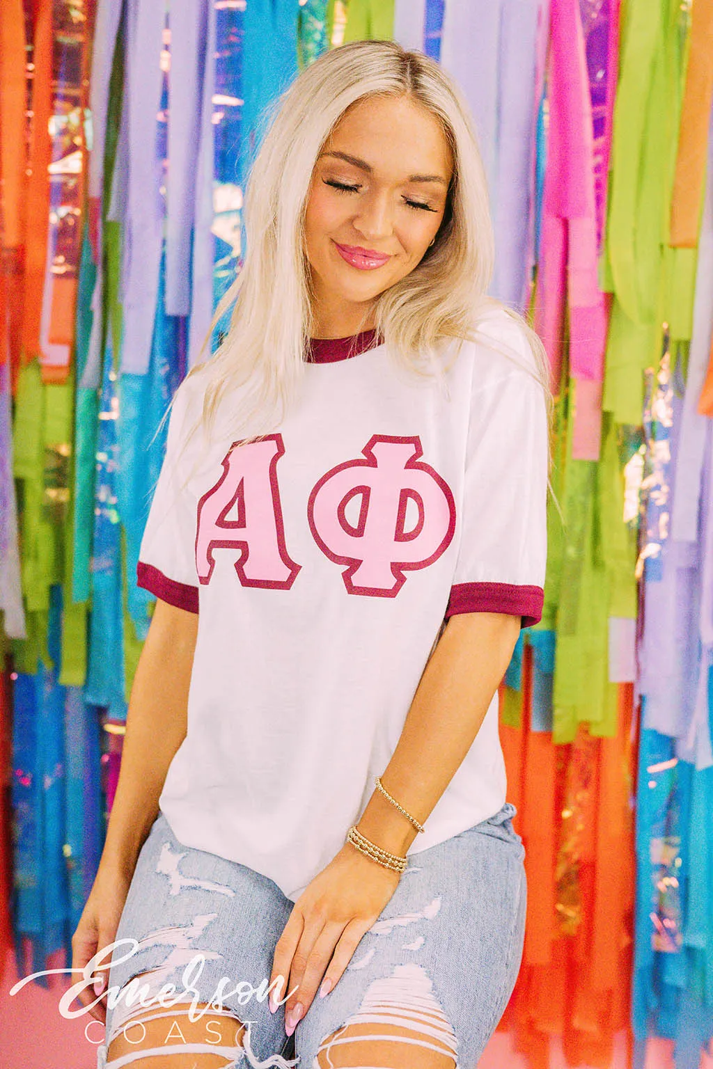 Alpha Phi Recruitment Simple Greek Letters Ringer