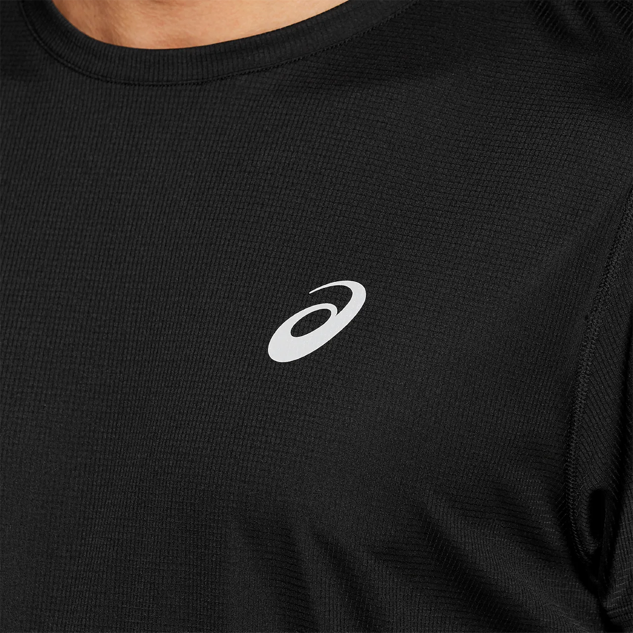 ASICS Silver Mens Short Sleeve Top