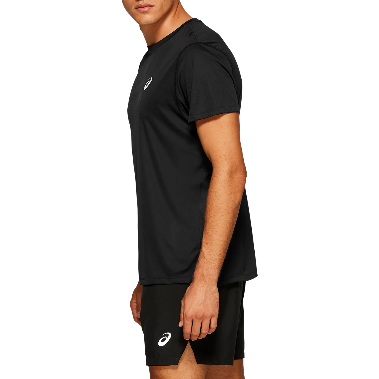 ASICS Silver Mens Short Sleeve Top