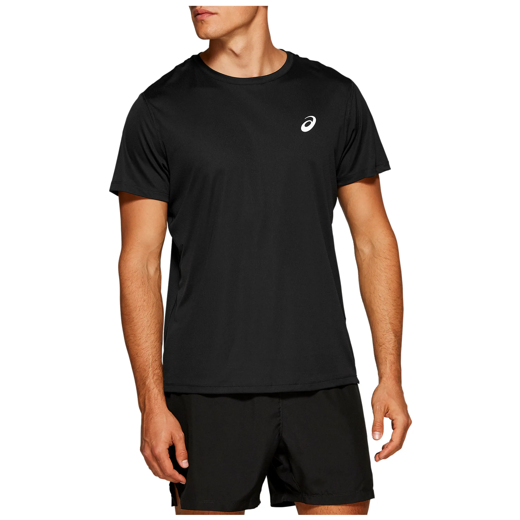 ASICS Silver Mens Short Sleeve Top