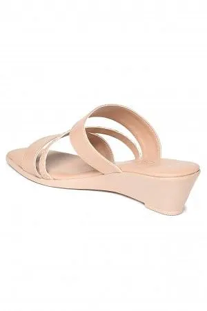 Aurelia Solid Blush Square Wedge