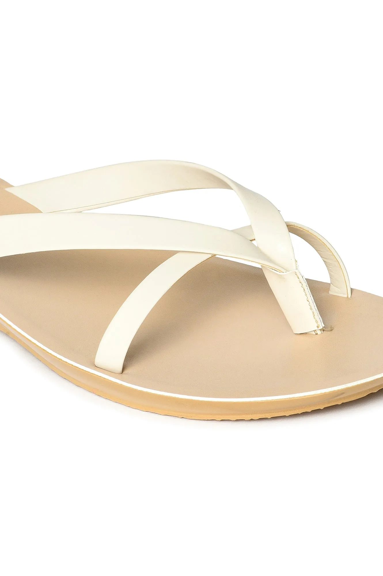 Aurelia Solid Ecru Almond Toe Wedge