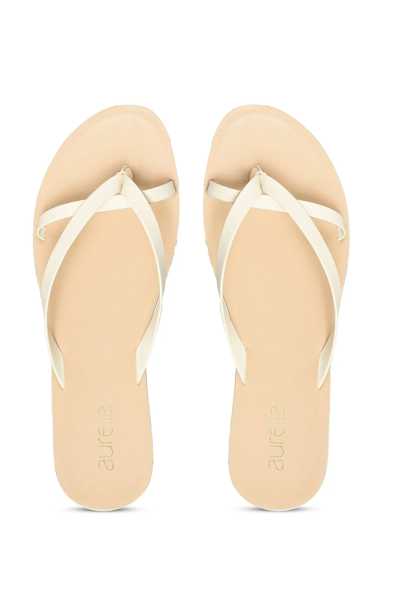 Aurelia Solid Ecru Almond Toe Wedge