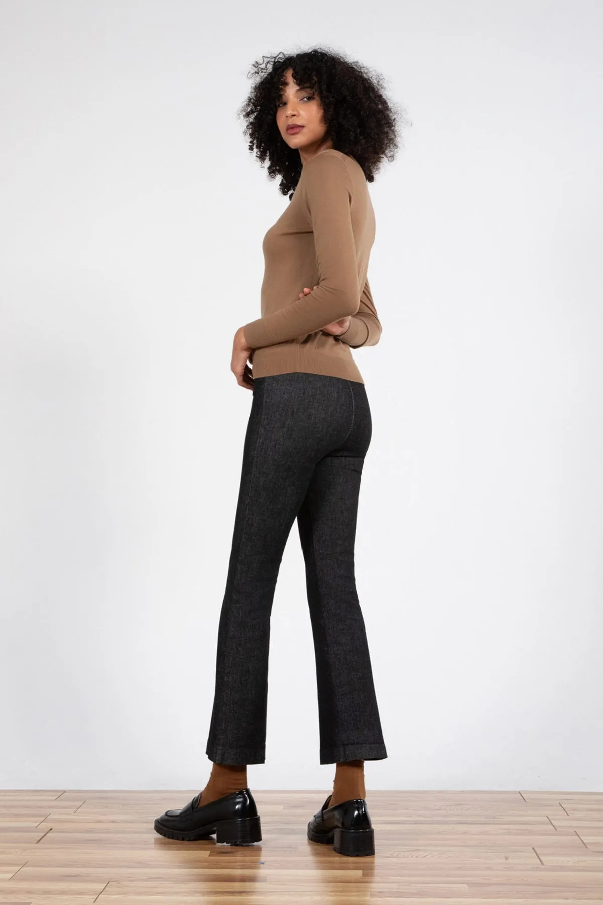 Avenue Montaigne - Women - Black Denim Leo