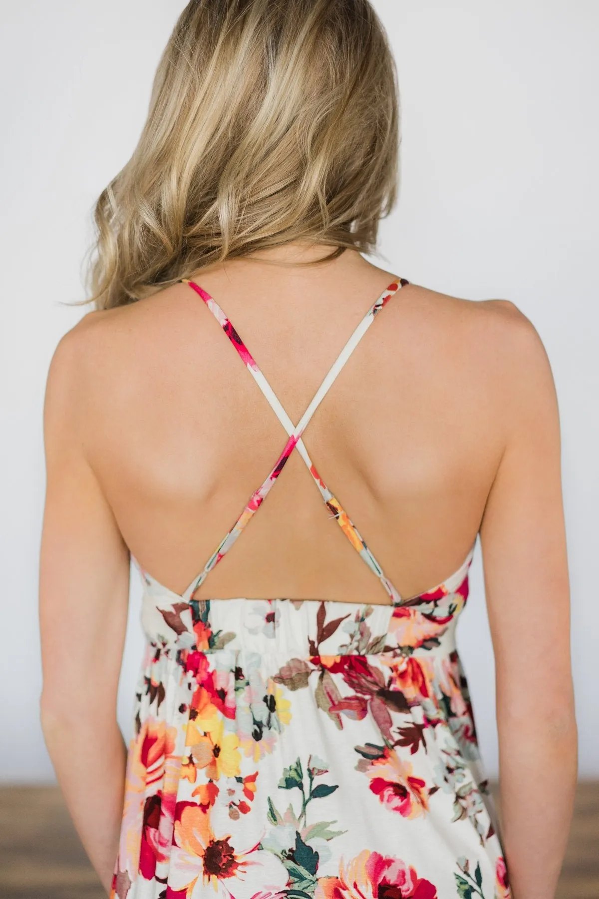 Bahama Breeze Floral Maxi Dress ~ Ivory