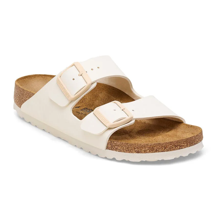 Birkenstock Arizona Birko-Flor in Surf Green, Eggshell & White