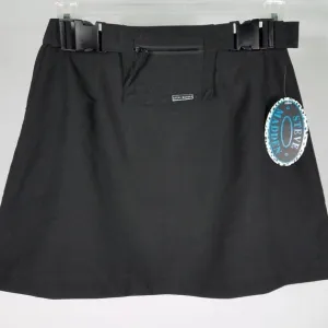 black belted athletic skirt w/ mini pocket 3/4