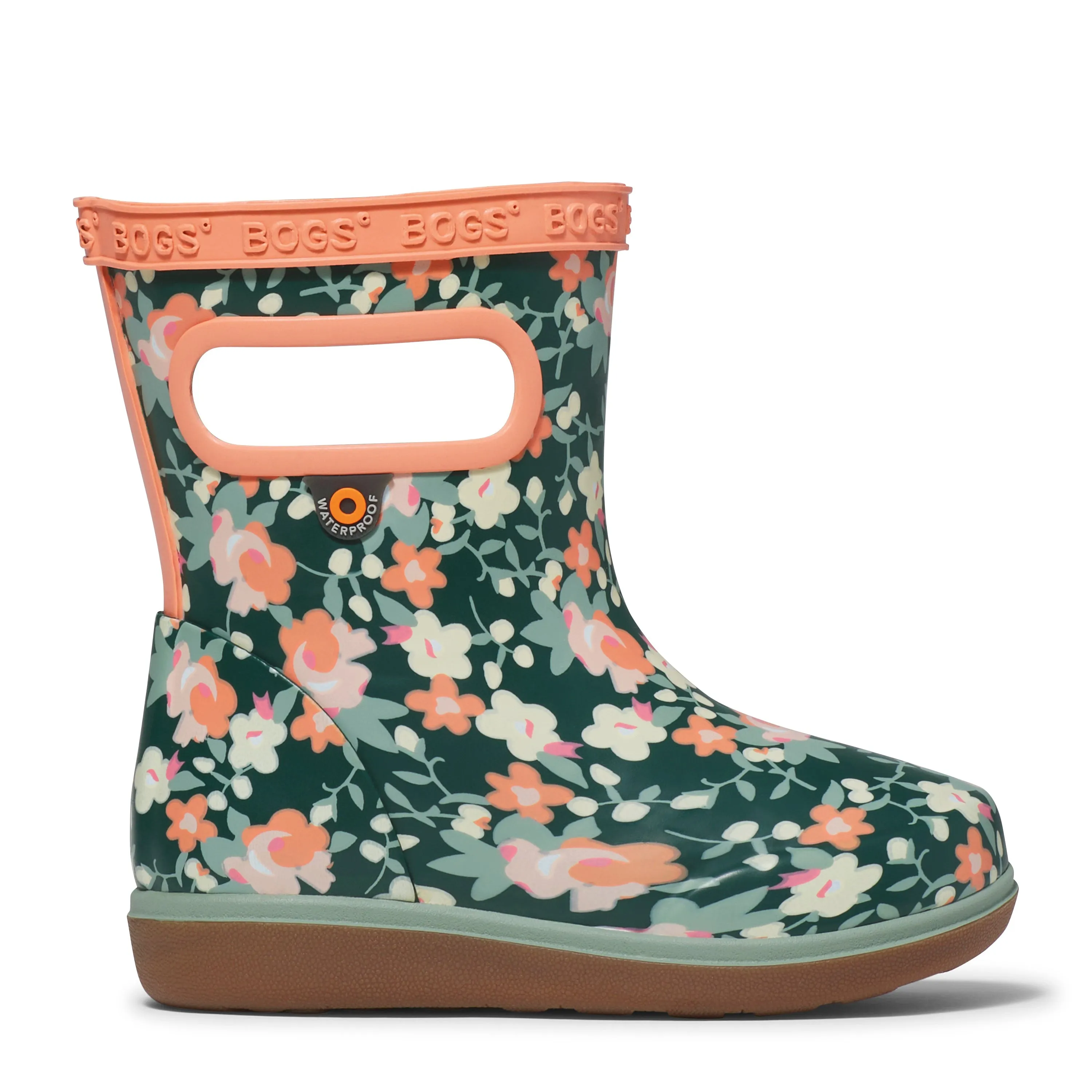 Bogs Skipper II Rainboot - Small Floral Emerald