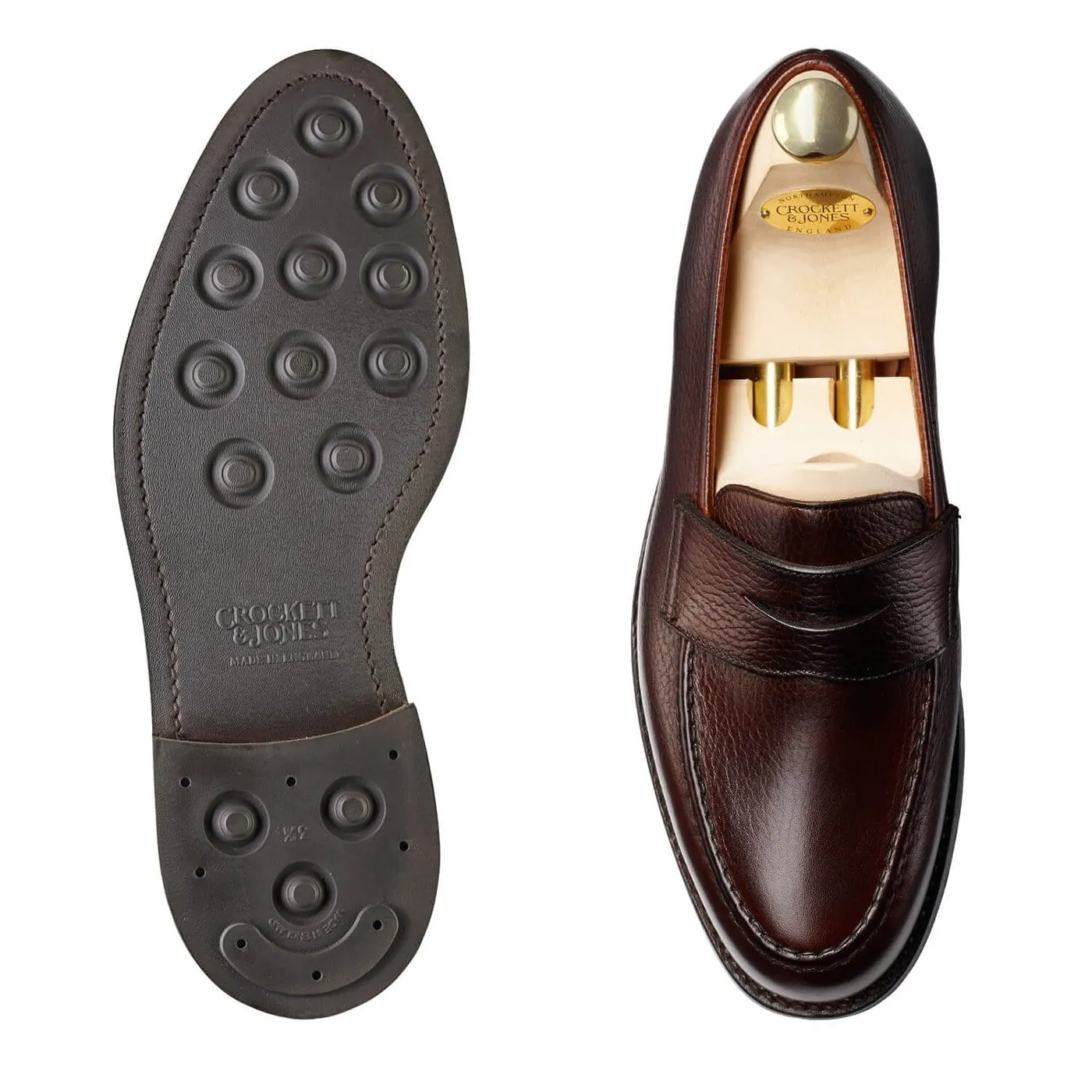 Boston Dark Brown Country Calf Grain (Dainite Sole)