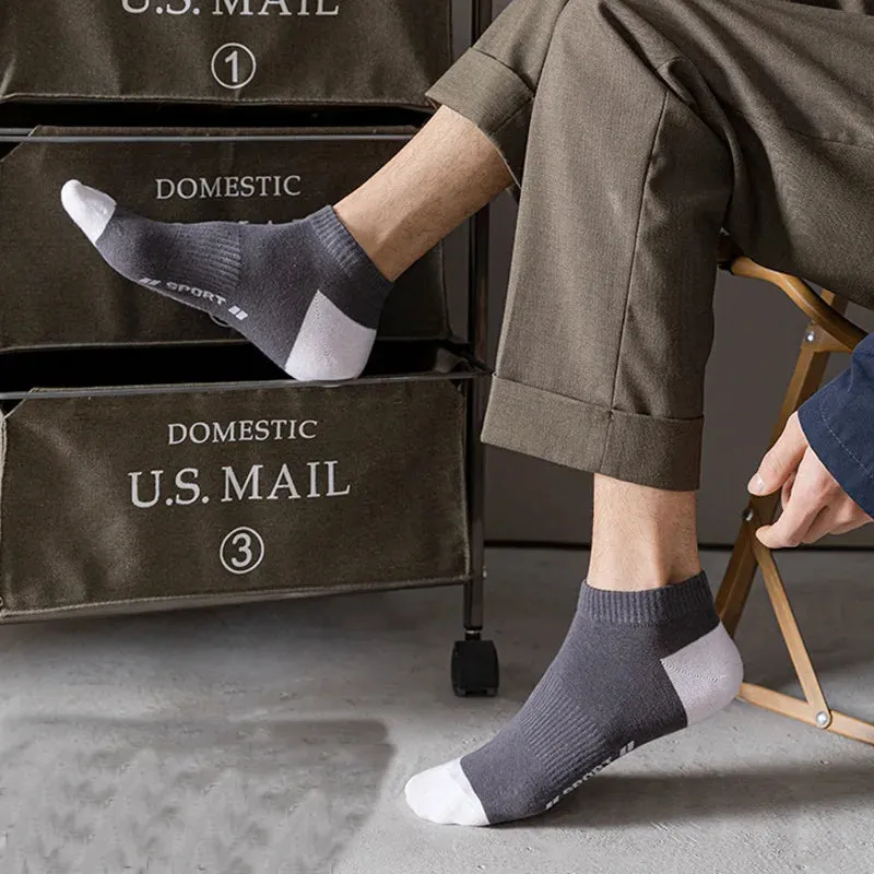 Breathable and Comfortable Letter Boat Socks
