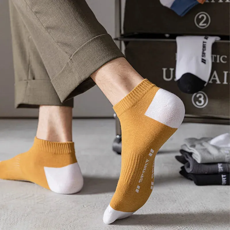 Breathable and Comfortable Letter Boat Socks