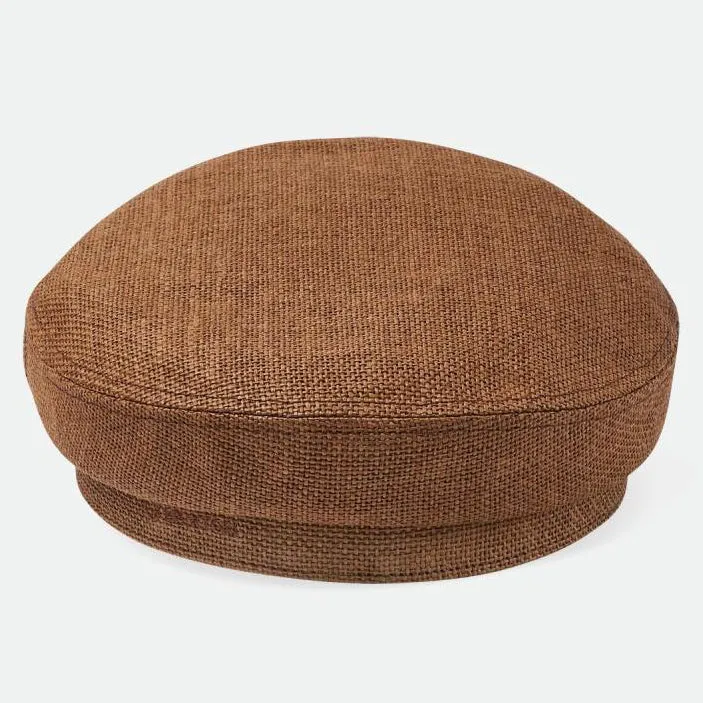 Brixton - Fiddler Lightweight Fisherman Cap - Sixpence/Flat Cap - Desert Palm Straw