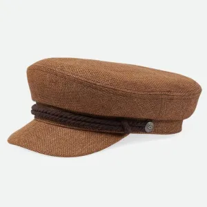 Brixton - Fiddler Lightweight Fisherman Cap - Sixpence/Flat Cap - Desert Palm Straw