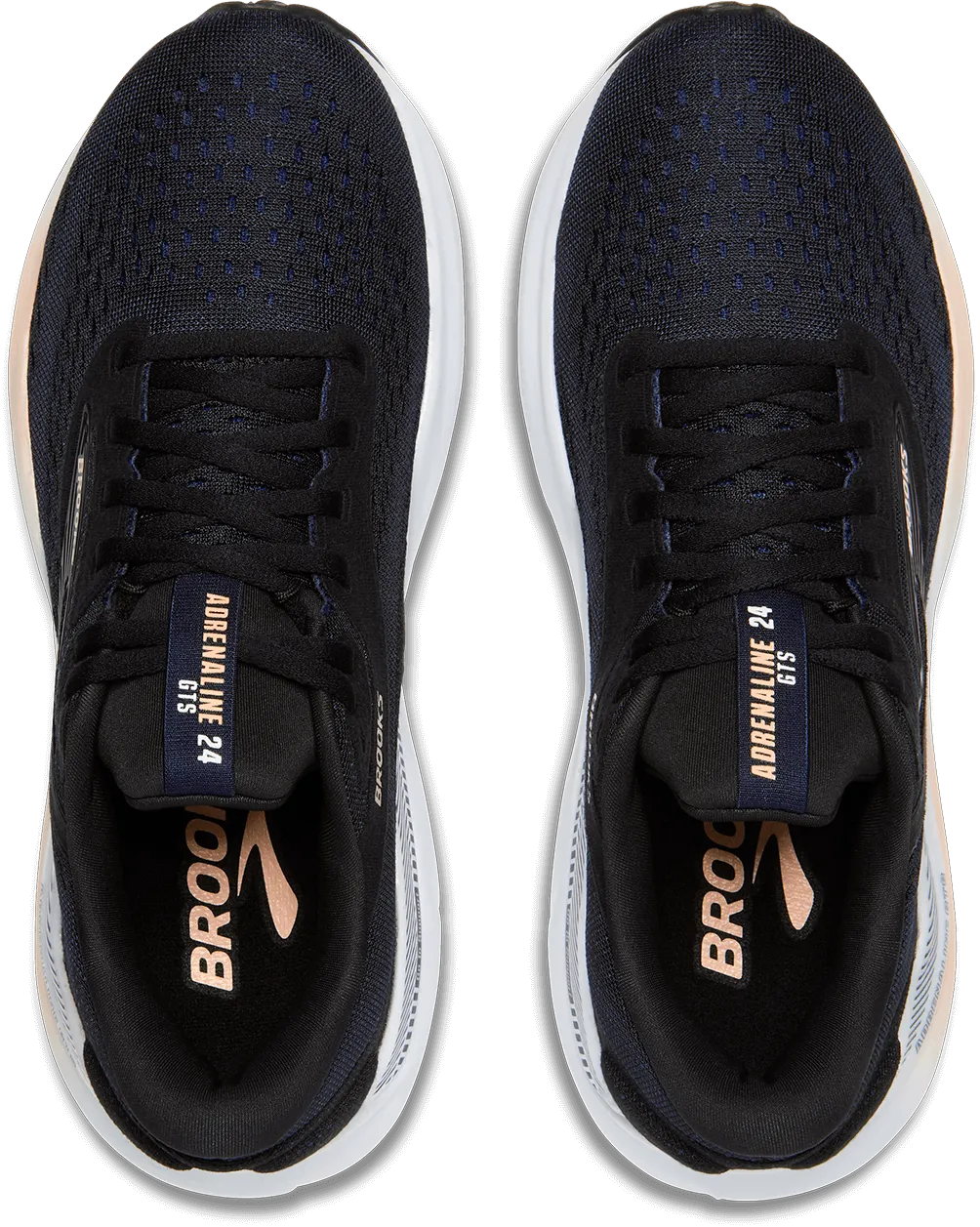 Brooks Adrenaline GTS 24 (Womens) - Black/Peach/Peacoat