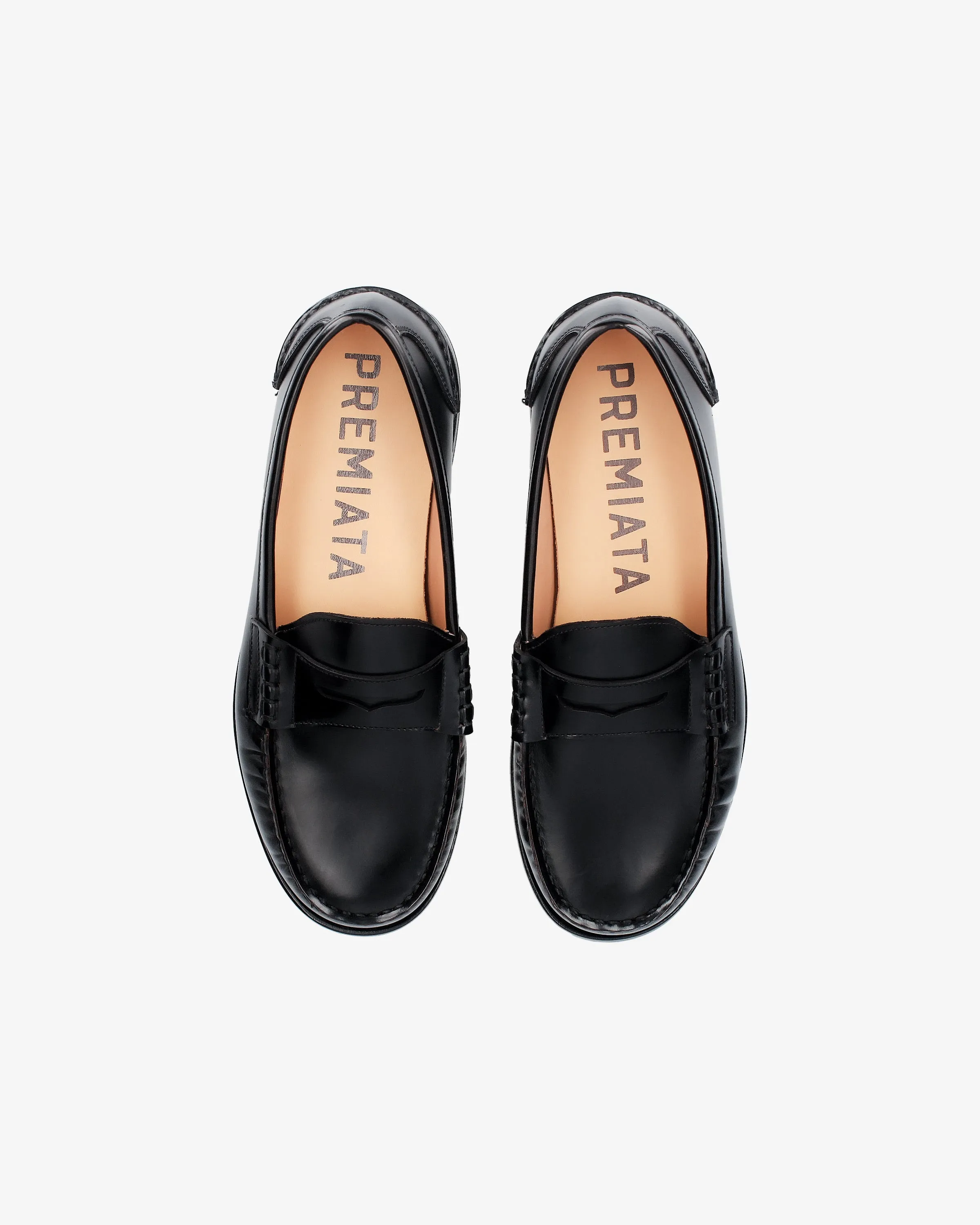 Calfskin Leather Loafer with Leather Sole