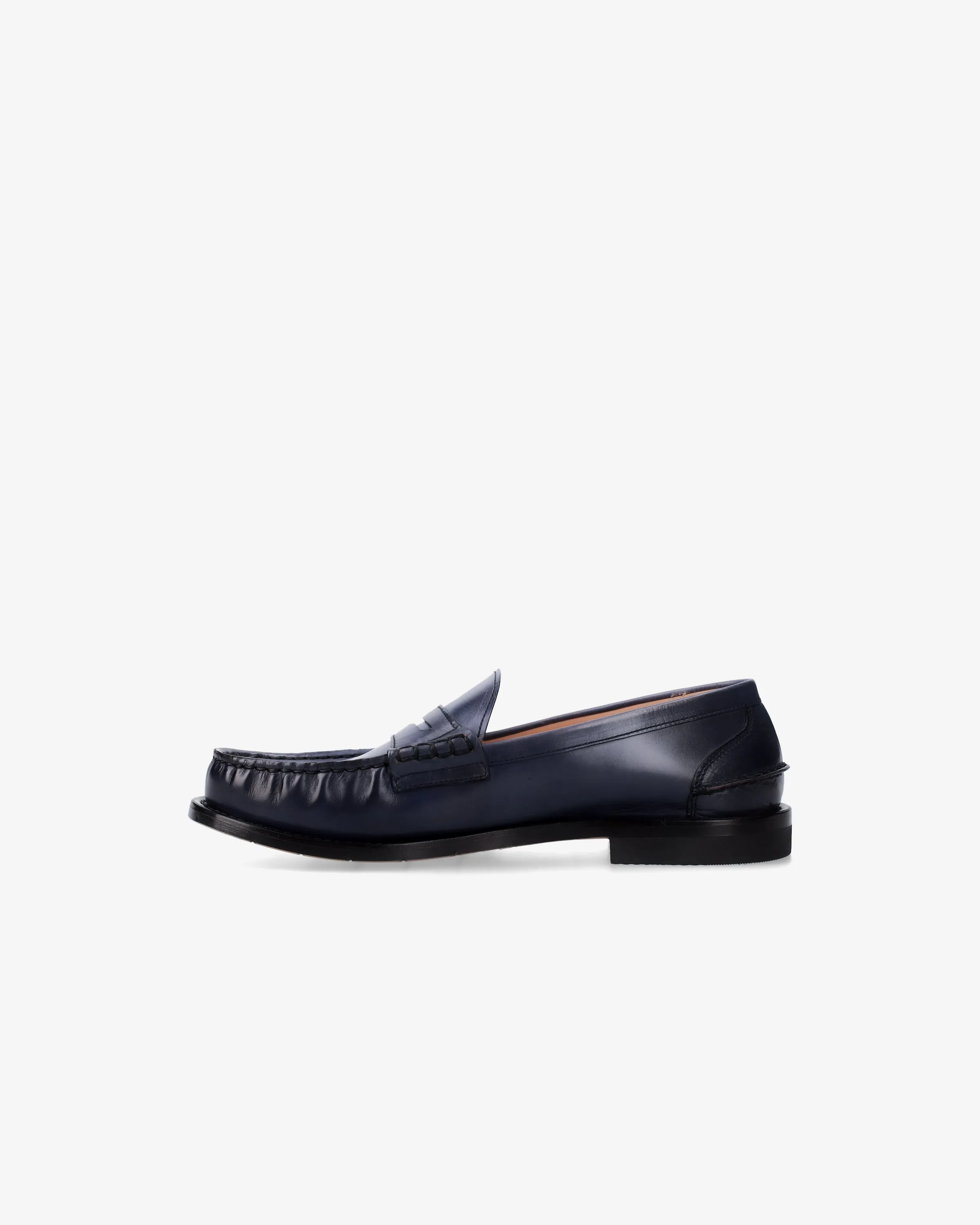 Calfskin Leather Loafer with Leather Sole