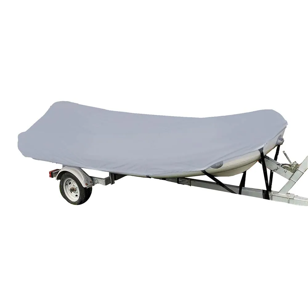 Carver Poly-Flex II Styled-to-Fit Boat Cover f/10.5 Blunt Nose Inflatable Boats - Grey