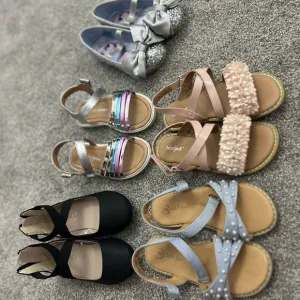 Cat &amp; Jack Pink and Silver Sandals for Kids