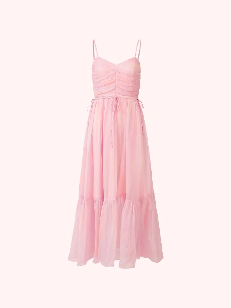 Celestial Rose Chiffon Dress