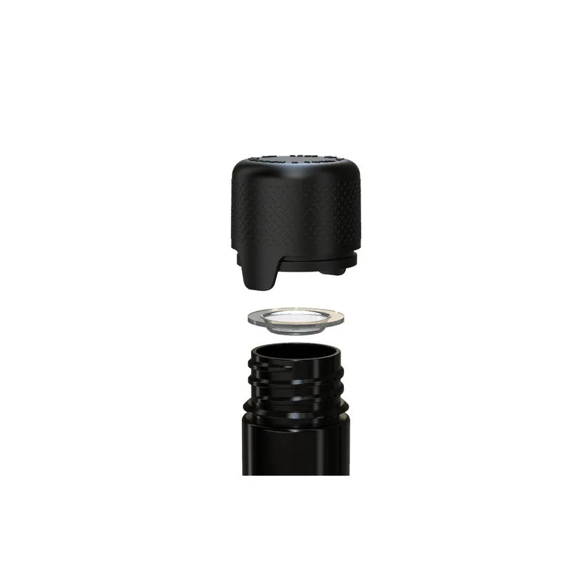 Chubby Gorilla 100Mm Aviator Cr Tube Flat Bottom With Inner Seal & Tamper Evident Break-Off Band (Opaque Black Tube With Opaque Black Closure) - (500 Count)