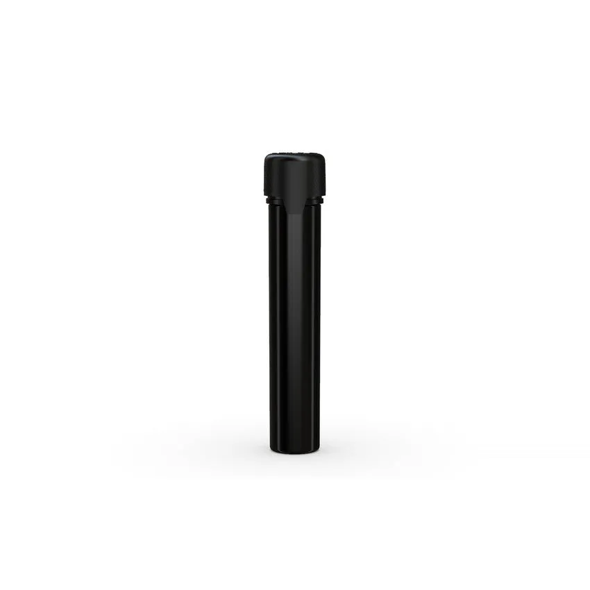 Chubby Gorilla 100Mm Aviator Cr Tube Flat Bottom With Inner Seal & Tamper Evident Break-Off Band (Opaque Black Tube With Opaque Black Closure) - (500 Count)