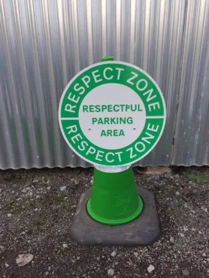 Circle Cone Sign - Respect
