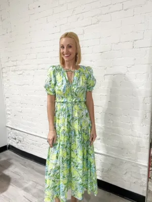 Citrus Splash Maxi Dress