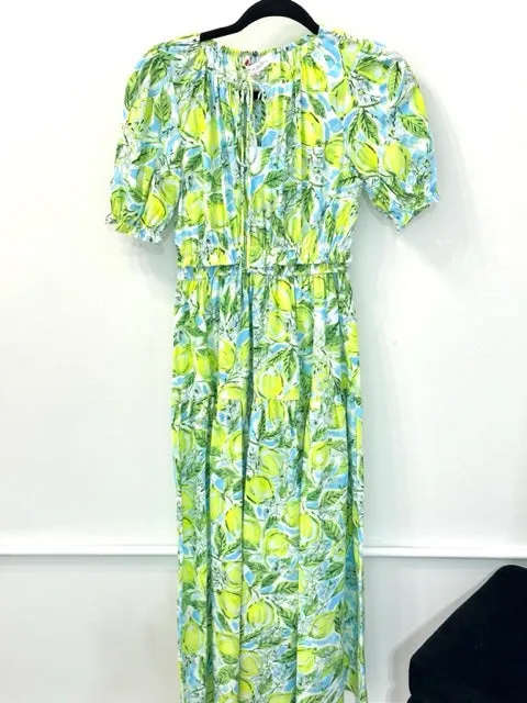 Citrus Splash Maxi Dress