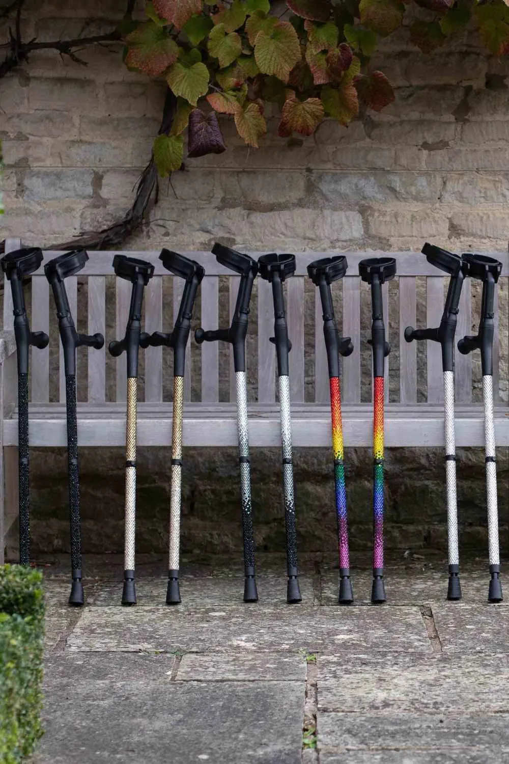 Classic Diamanté Crutches