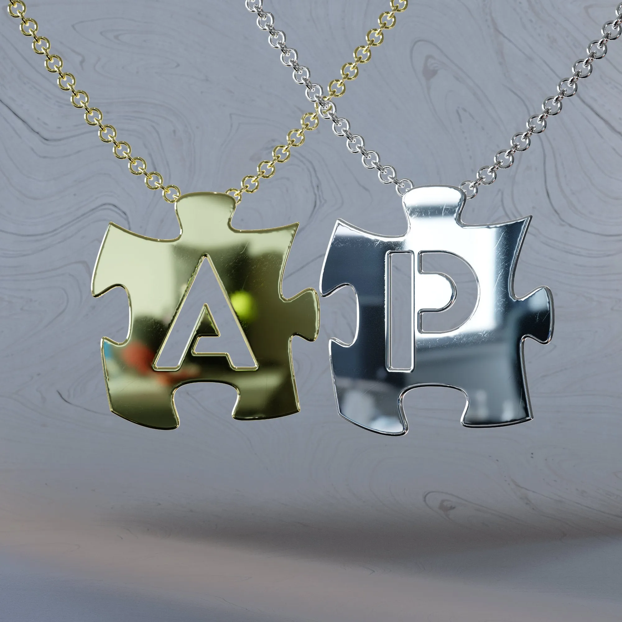 Classic Puzzle Initials