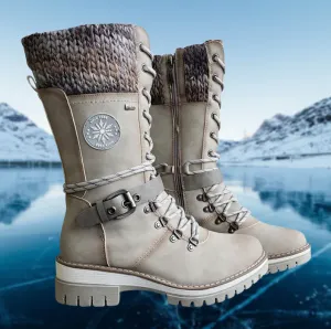 Comfortable and stylish women's leather winter boots