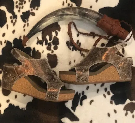 Corky's Pasture Bronze Sandal Hair on Hide Cow