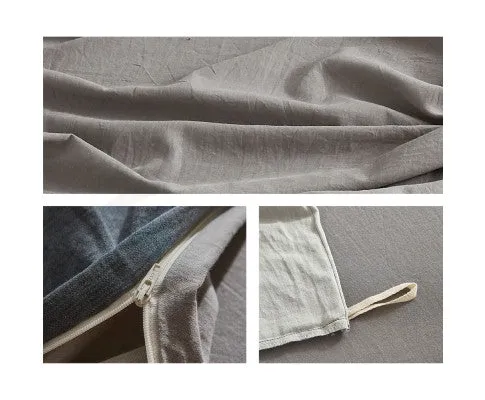 Cosy Club Sheet Set Cotton Sheets - Blue Dark Grey
