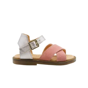 Crossed Buckled Sandals D066