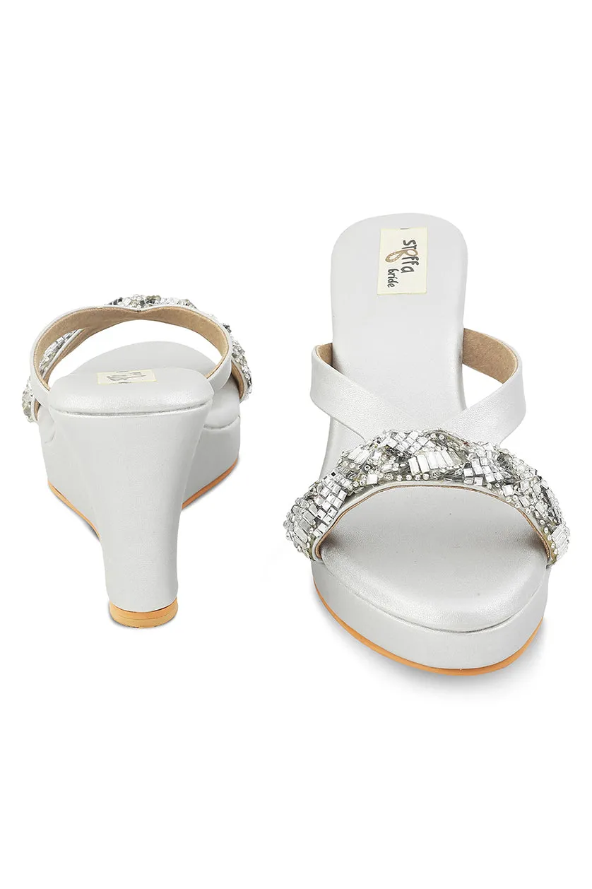 Crystal High Wedge Champagne