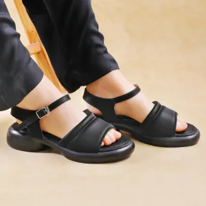 Cushia Black Women sandal