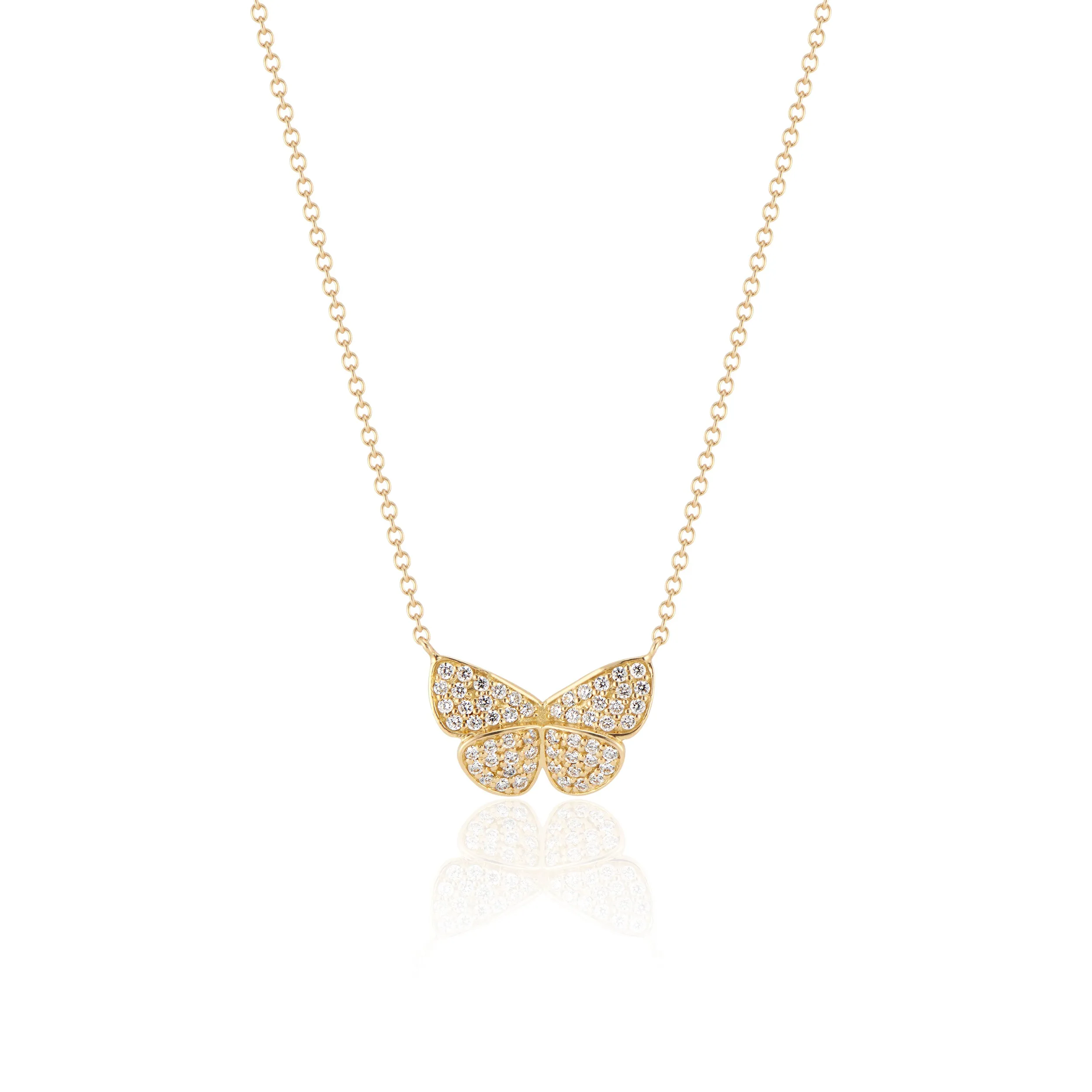 Diamond Butterfly Pendant