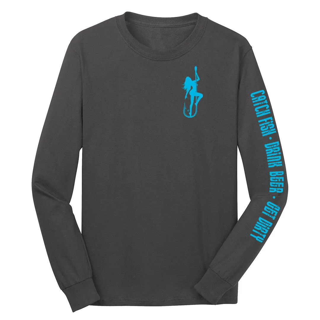 Dirty Hooker Classic Light Blue Long Sleeve T-Shirt