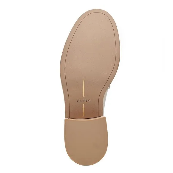 Dolce Vita Yanni Leather Platform Penny Loafers Ivory NWT size 8