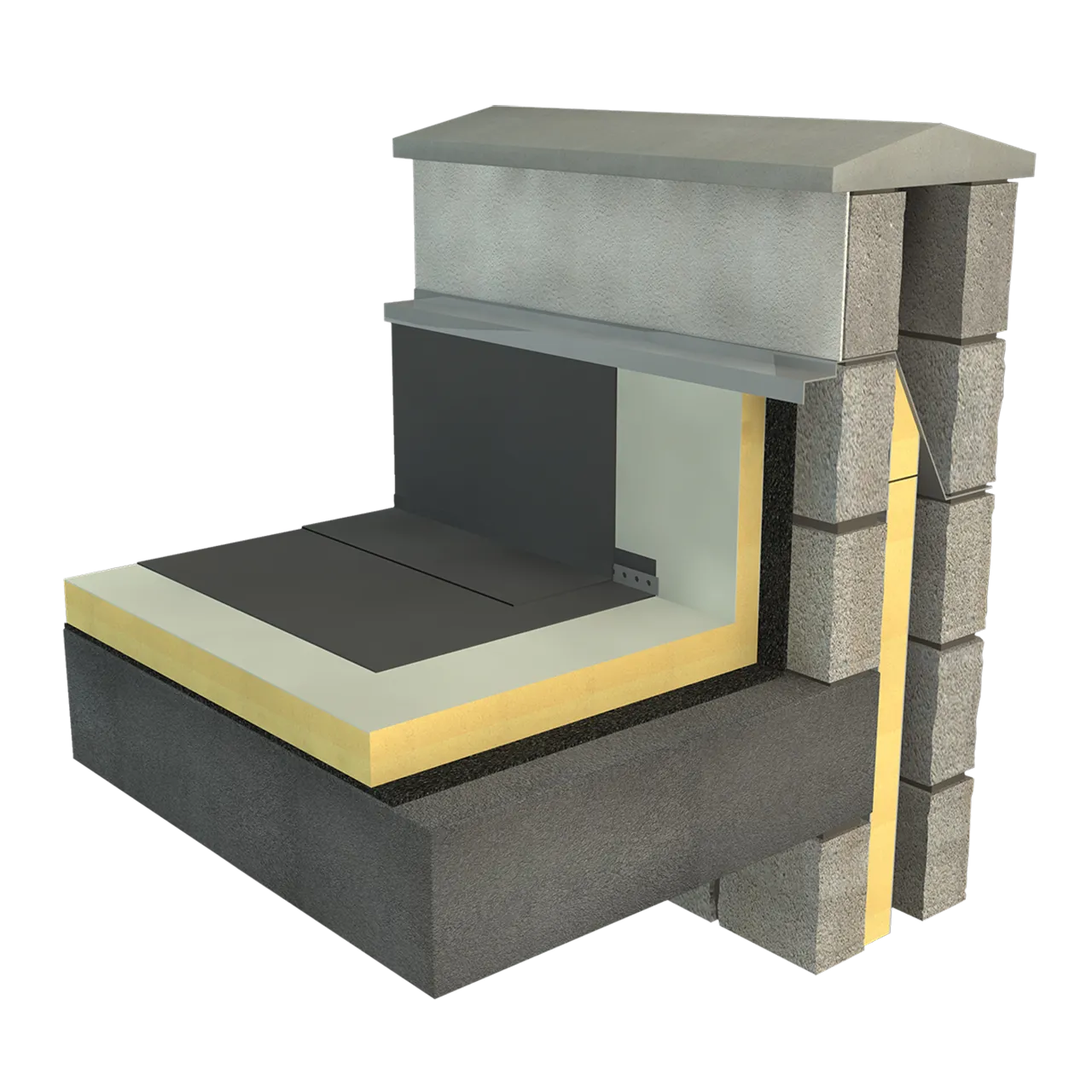 EcoTherm Eco-Bond Flat Roof Insulation Board - 1200mm x 1200mm x 150mm (Pack of 2 sheets 2.88m2)
