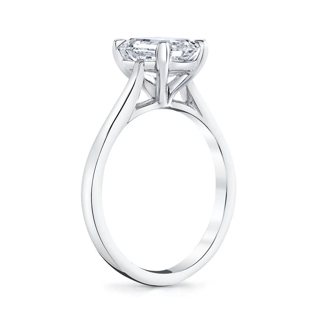Emerald Cut Diamond Setting
