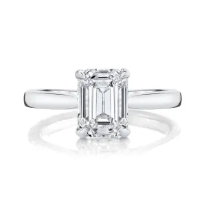 Emerald Cut Diamond Setting